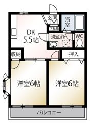 グレープハイムB棟の間取り画像