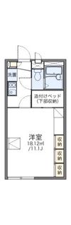 レオパレスクレールの間取り画像