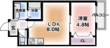 フリーディオ門真Ⅴの間取り画像