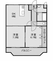 リアン田の上の間取り画像