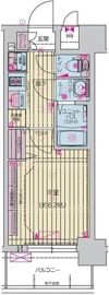 プレリス北巽駅前ラバルスの間取り画像