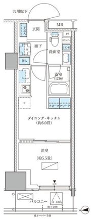 パークアクシス品川天王洲アイルの間取り画像