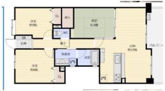 セレッソコート芦屋中央公園の間取り画像