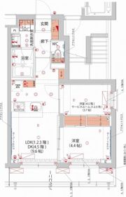 ハーモニーレジデンス新宿 THE NORTHの間取り画像