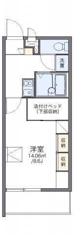 レオパレスアベニュー新涯の間取り画像