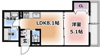 ラモーナ萱島東Ⅱの間取り画像