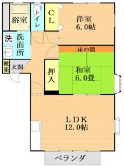 フェアリーコート新月の間取り画像