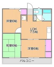 プレジールコスモスB棟の間取り画像