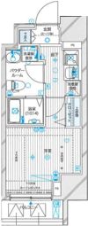 メインステージ蒲田Ⅵエグザの間取り画像