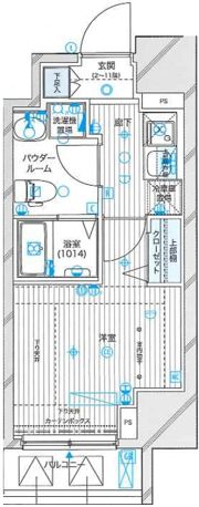 メインステージ蒲田Ⅵエグザの間取り画像