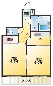 クローネ川口の間取り画像