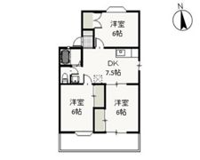 ファミーユ竹原 Cの間取り画像