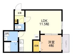 La casa felice和白の間取り画像