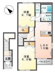 ヒュッゲの間取り画像