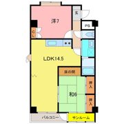 覚善ハイツの間取り画像