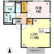 リビングタウン古川西E棟の間取り画像
