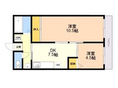 大産桜坂マンションの間取り画像