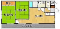 プレアール金田の間取り画像