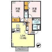 ソレアード Bの間取り画像