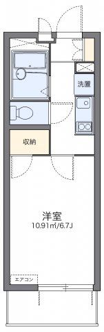 レオパレスフジニューコートの間取り画像