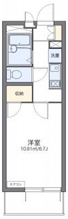 レオパレスフジニューコートの間取り画像