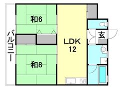 サンハイツ宮前の間取り画像