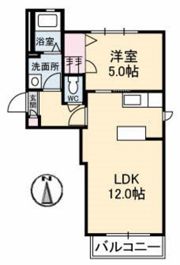 ラ・パルテール百間川 7番館の間取り画像