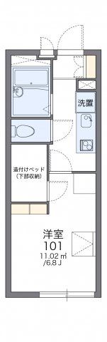 レオパレスシャルムⅡの間取り画像