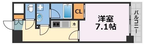 アスヴェル心斎橋東Ⅱの間取り画像