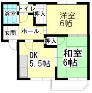 レジデンスあずまの間取り画像