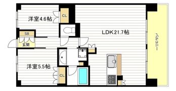 サンメゾン香里園駅前の間取り画像