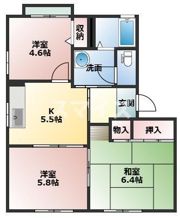 メゾンドフルール B棟の間取り画像