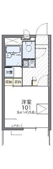 レオパレス小池の間取り画像