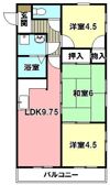 トラストメゾン二葉の間取り画像