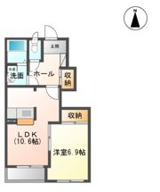ディアコート美田園Ⅰの間取り画像