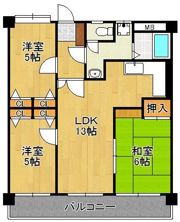 グランドパレス到津 207号室の間取り画像