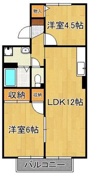 セジュール日吉台の間取り画像