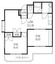メゾンアルカディアの間取り画像
