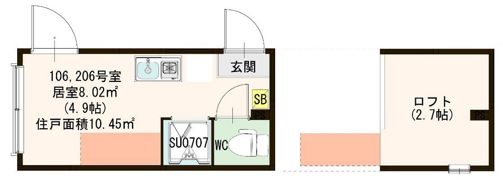 ハーモニーテラス中板橋Ⅲの間取り画像