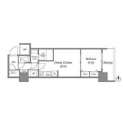 スプランディッド淀屋橋DUEの間取り画像