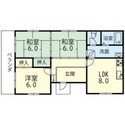 城南町貸家の間取り画像