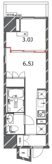 ジェノヴィア四谷三丁目グリーンヴェールの間取り画像