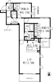 リベルテ等々力の間取り画像
