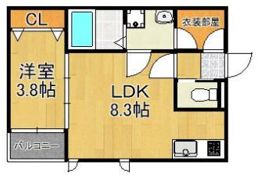ilusion戸畑の間取り画像