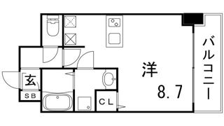 ファーストフィオーレ三宮イーストⅡの間取り画像