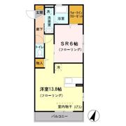 D-room与野公園 Aの間取り画像