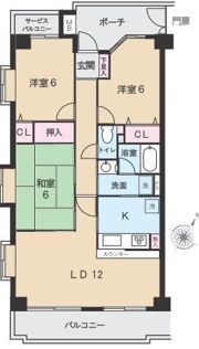 ダイアパレス上福岡Ⅲの間取り画像