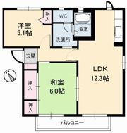 ローズタウン 2番館の間取り画像
