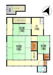 西畑町16番アパートの間取り画像