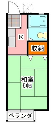 パームハイツの間取り画像